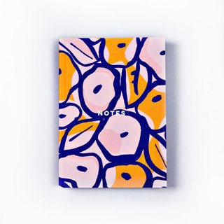 Inky Flowers Pocket A6 Lay Flat Notebook - FLNB014 - Uneeka