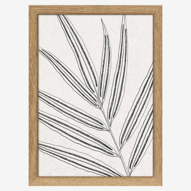 IX. Ink Botanical Study Print in Oak Frame* - RC177 - Uneeka