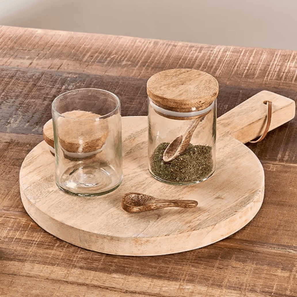 Izaan Clear Glass Spice Jar - IJ0301 - Uneeka