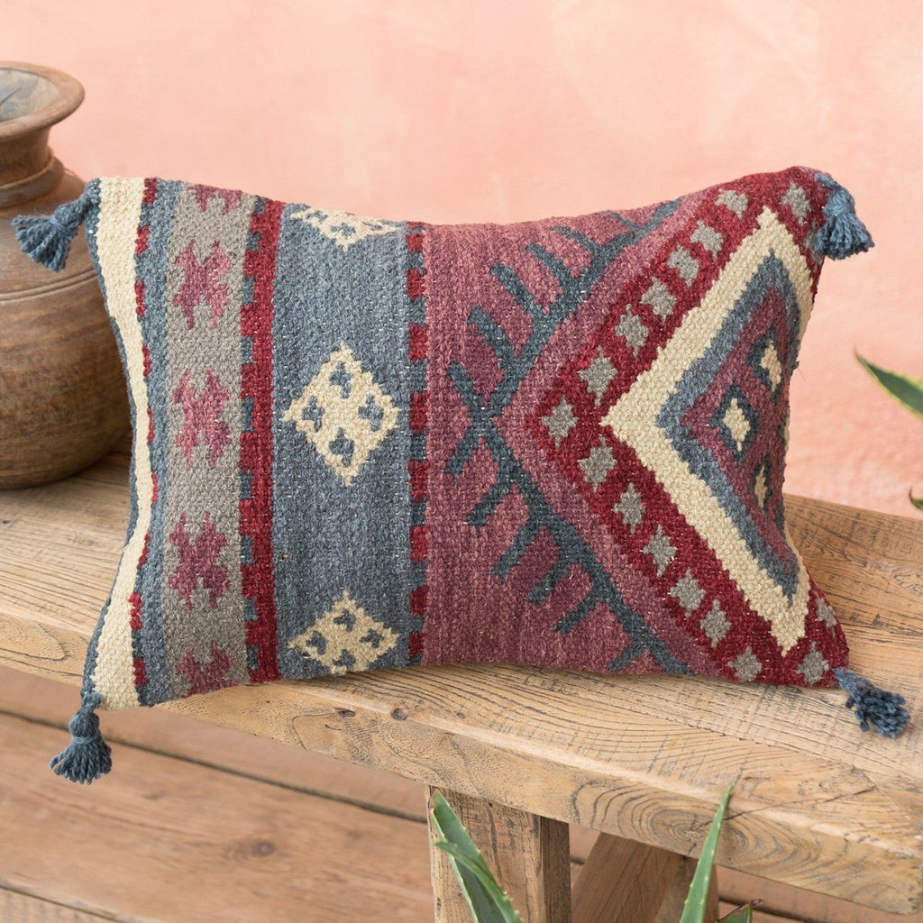 Izmir Hand Woven Wool & Cotton Kilim Cushion - CC525 - Uneeka