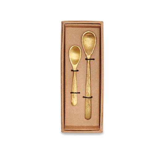 Jahi Brushed Gold Set of 2 Spoons* - JS3701 - Uneeka