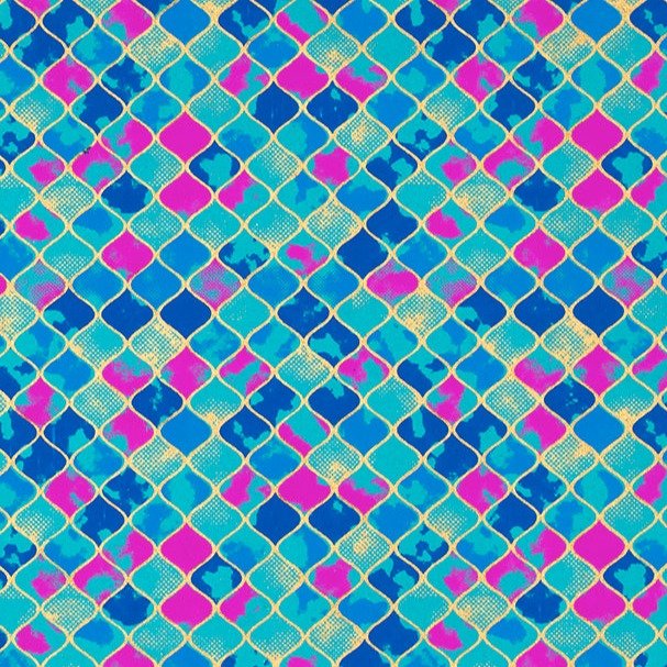 Jali Gift Wrap - GW4030 - BLUE - Uneeka