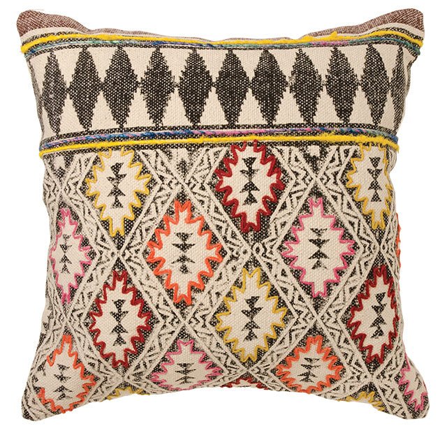 Jalk Indian Block Printed Cushion - CC715 - Uneeka
