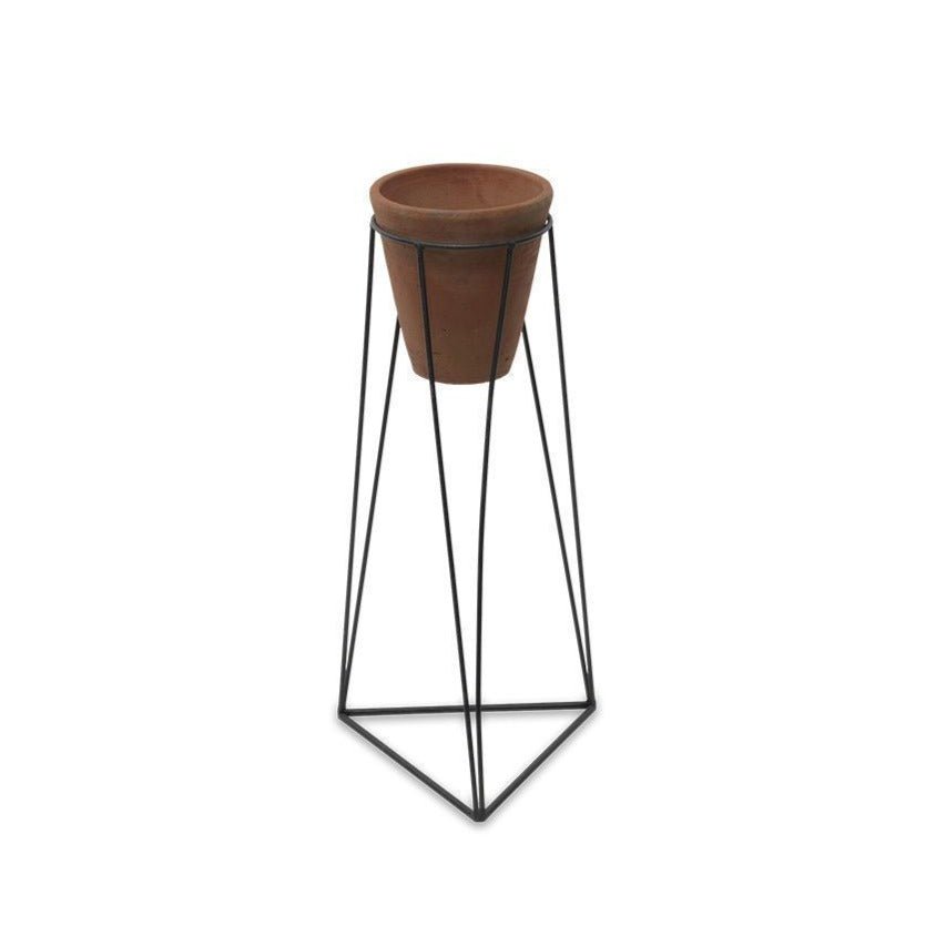 Jara Terracotta Planter With Stand - JP0402 - Uneeka