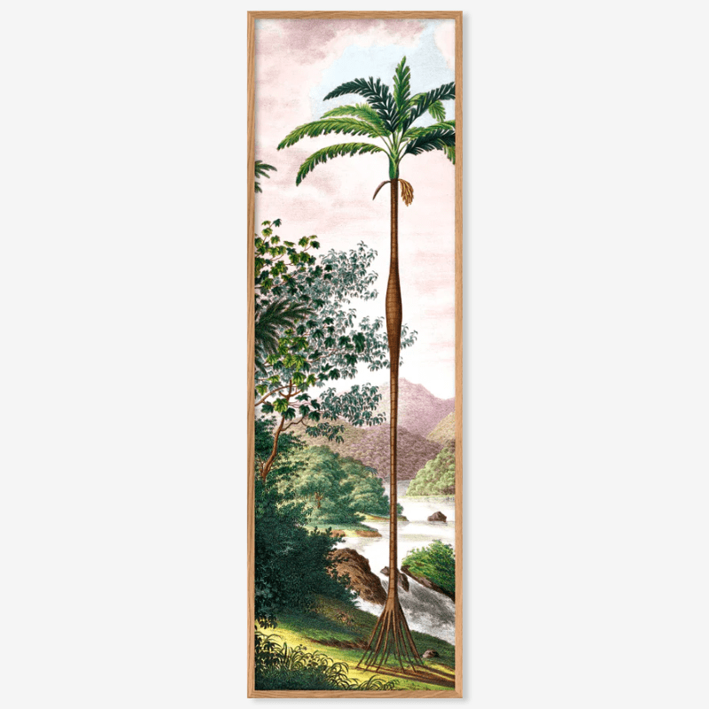 Jungle Palm Framed Art Print - OFG 20x60 2806 - Uneeka