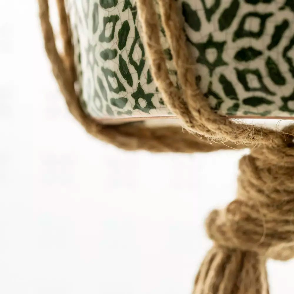 Jute Knotted Macrame Plant Hanger - LAN840 - Uneeka