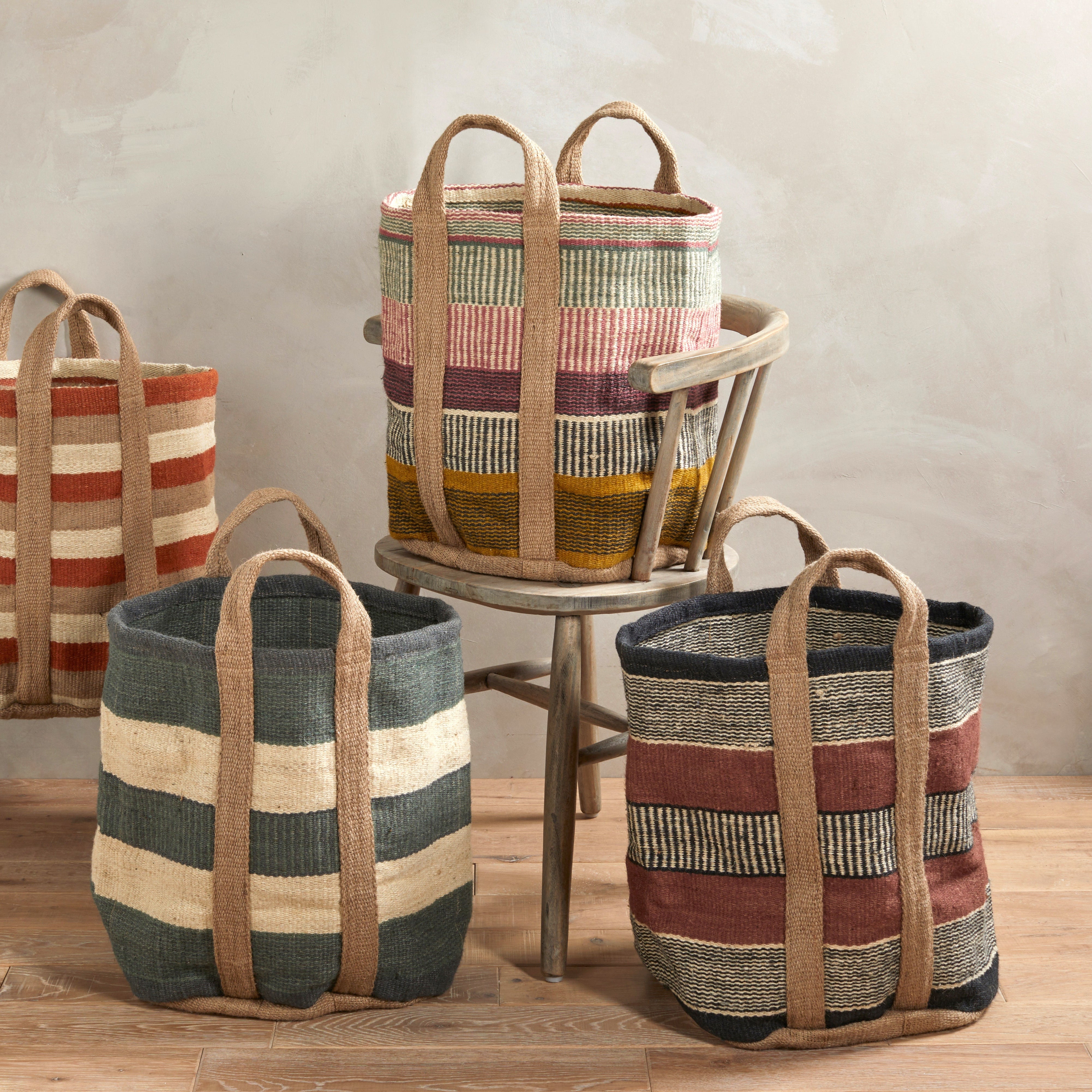 Jute Natural Storage Basket - JSBBN - Uneeka