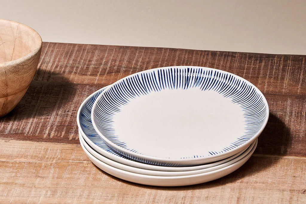 Karuma Blue & White Ceramic Side Plate - KP0301 KS4901 - Uneeka