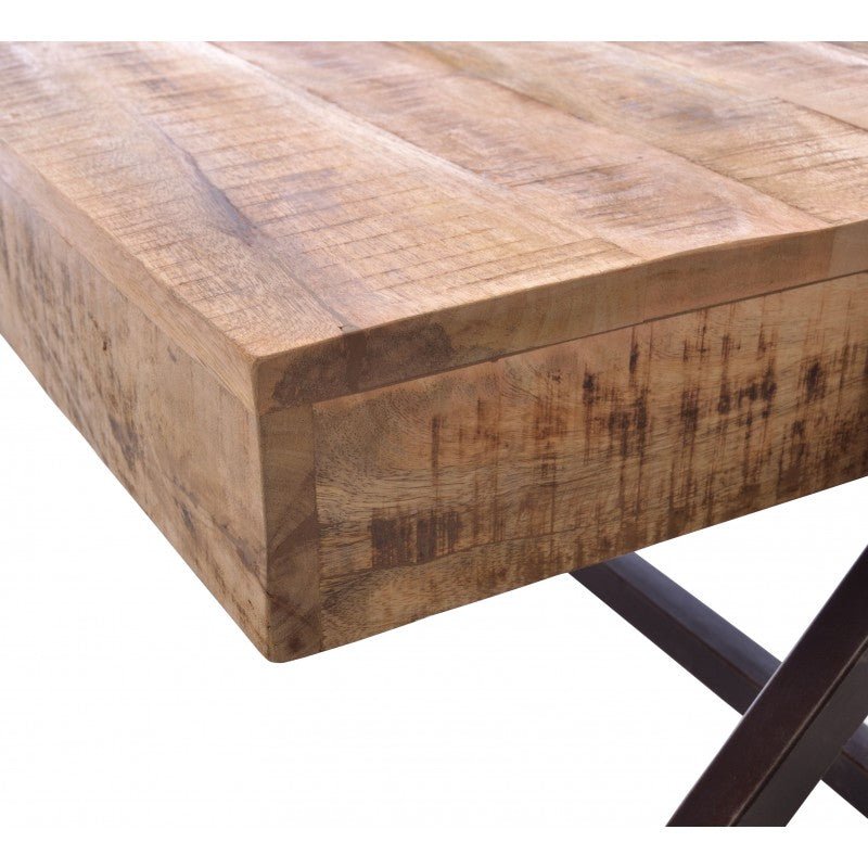 Kingdom Coffee Table Mango Wood & Steel - OLD02 - Uneeka