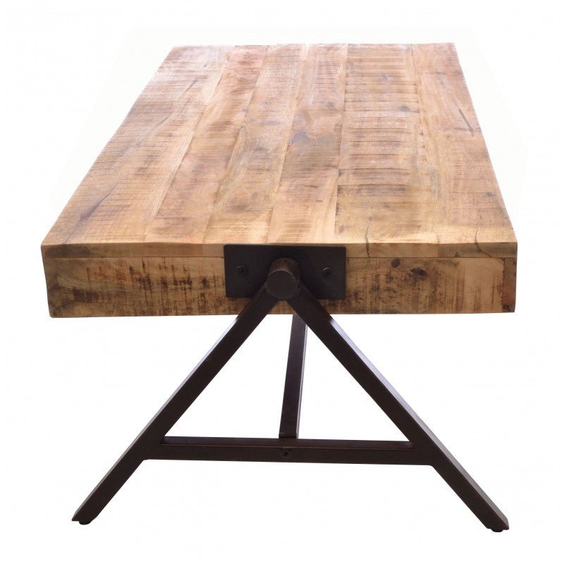 Kingdom Coffee Table Mango Wood & Steel - OLD02 - Uneeka