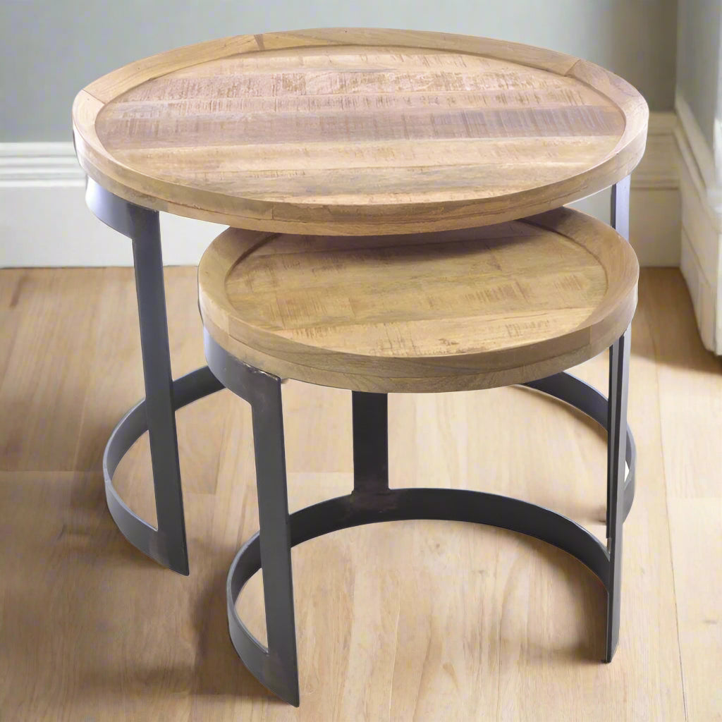 Kingdom Round Nest Of Tables - OLD01 - Uneeka