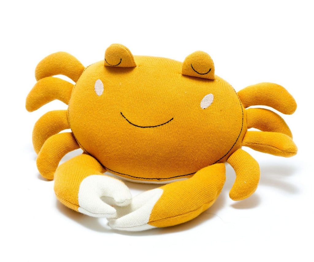 Knitted Organic Cotton Crab Toy - BY5823 - Uneeka