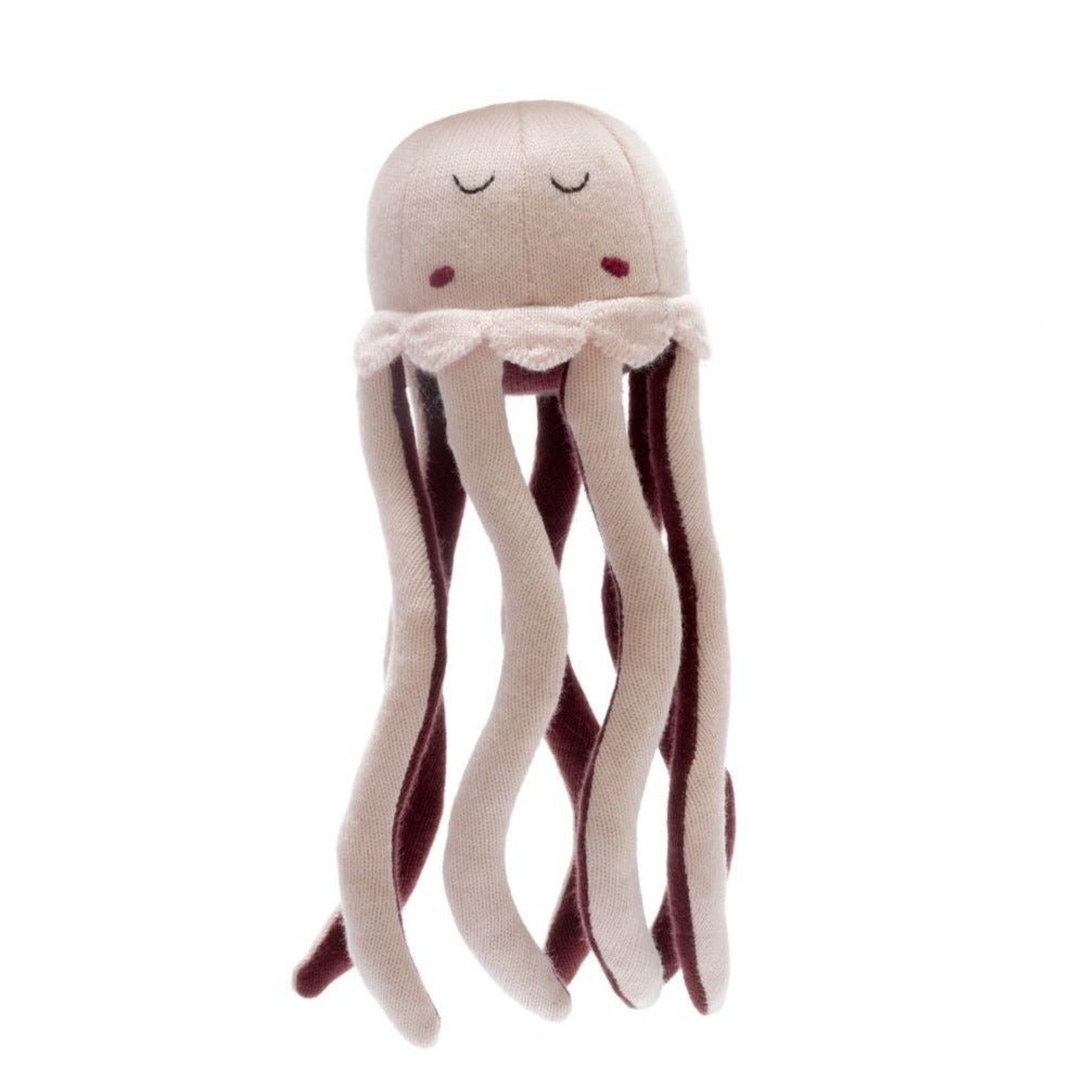 Knitted Organic Cotton Pink Jellyfish Soft Toy* - BY5811 - Uneeka