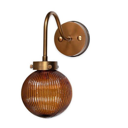 Konnie Amber Glass Bathroom Wall Light - KL4001 - Uneeka