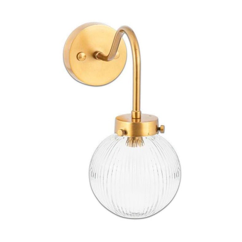 Konnie Clear Glass Bathroom Wall Light - KL2501 - Uneeka