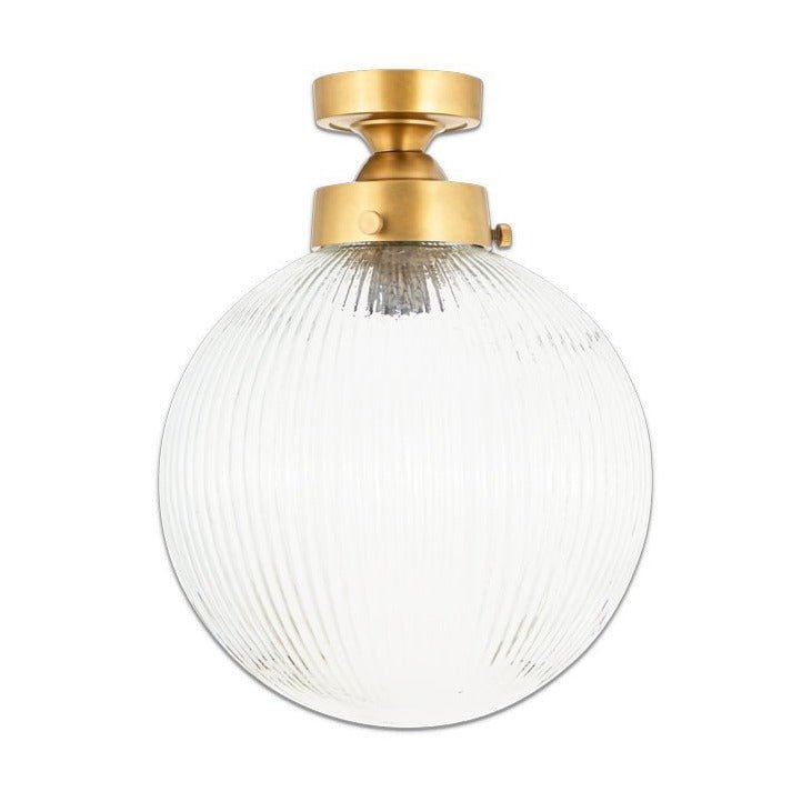 Konnie Globe Clear Glass Bathroom Ceiling Lamp - KL2601 - Uneeka