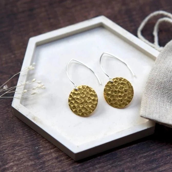 Large Assorted Shape Brass Earrings - LB003 - Uneeka