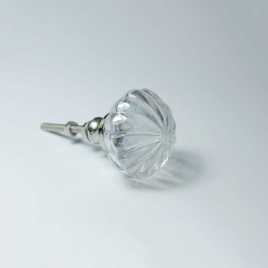 Large Handmade Clear Glass Doorknob - DK69 - Uneeka