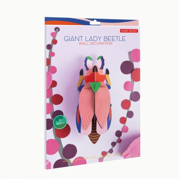 Large Lady Beetle Cardboard Model - TTM125 - Uneeka