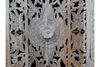 Large Mango Wood Carved Detail Cabinet - 8168 - Uneeka