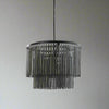 Large Modern Black Wooden Chandelier Style Hanging Lamp - 2950512 - Uneeka