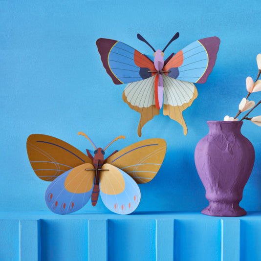 Large Plum Fringe Butterfly Cardboard Model - TTM150 - Uneeka