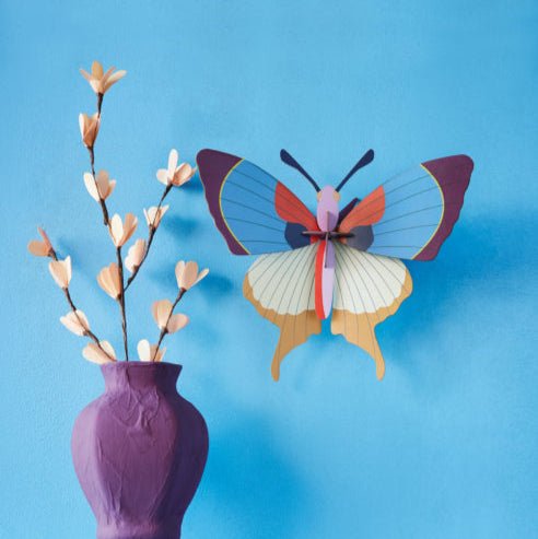 Large Plum Fringe Butterfly Cardboard Model - TTM150 - Uneeka