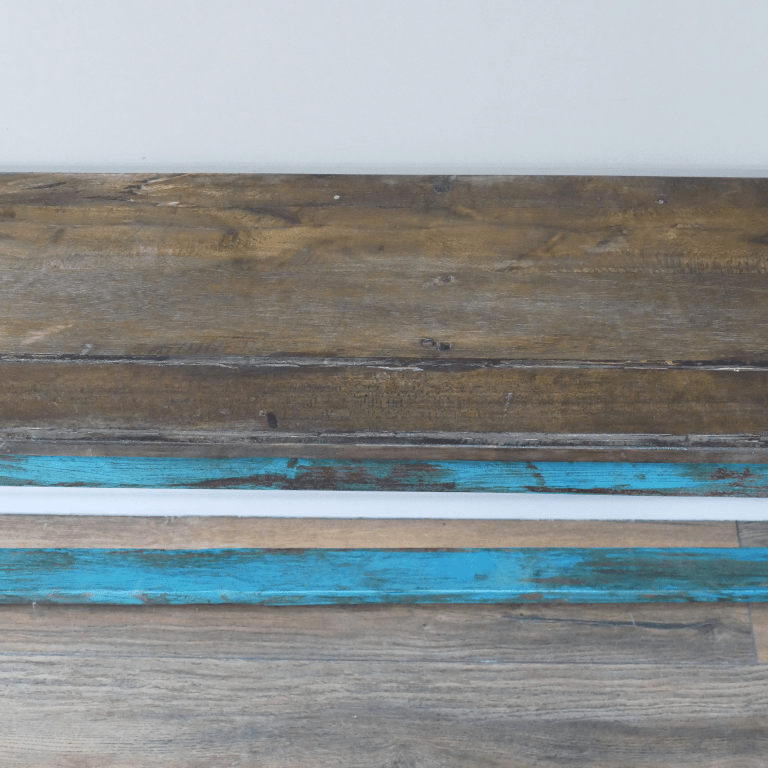 Large Reclaimed Wooden Painted Blue Shoe Bench - 8686 - Uneeka