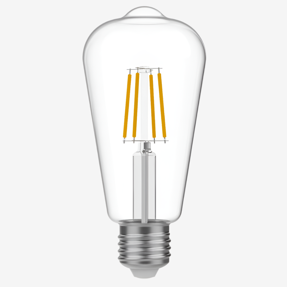 LED Clear Edison ST64 4W E27 Bulb* - BB - E03 - Uneeka