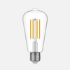 LED Clear Edison ST64 7W E27 Dimmable Bulb - BB - T02 - Uneeka