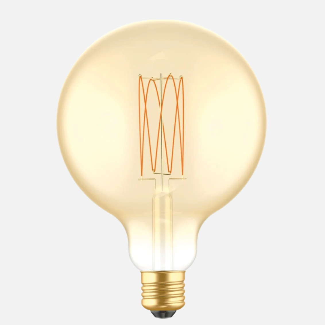LED Gold Carbon Line Filament Globe G125 7W E27 Dimmable Bulb - BB - C56 - Uneeka