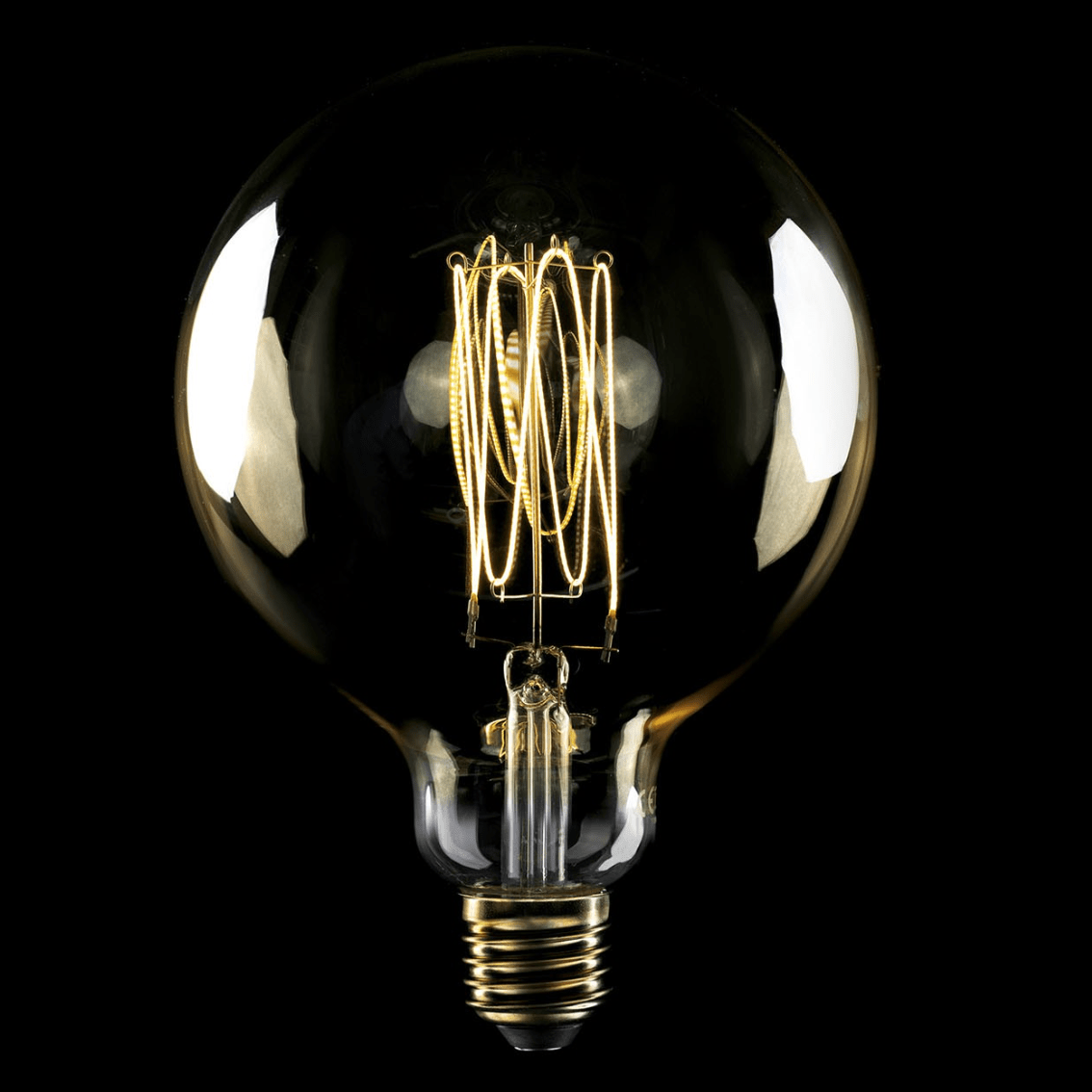 LED Gold Carbon Line Filament Globe G125 7W E27 Dimmable Bulb - BB - C56 - Uneeka