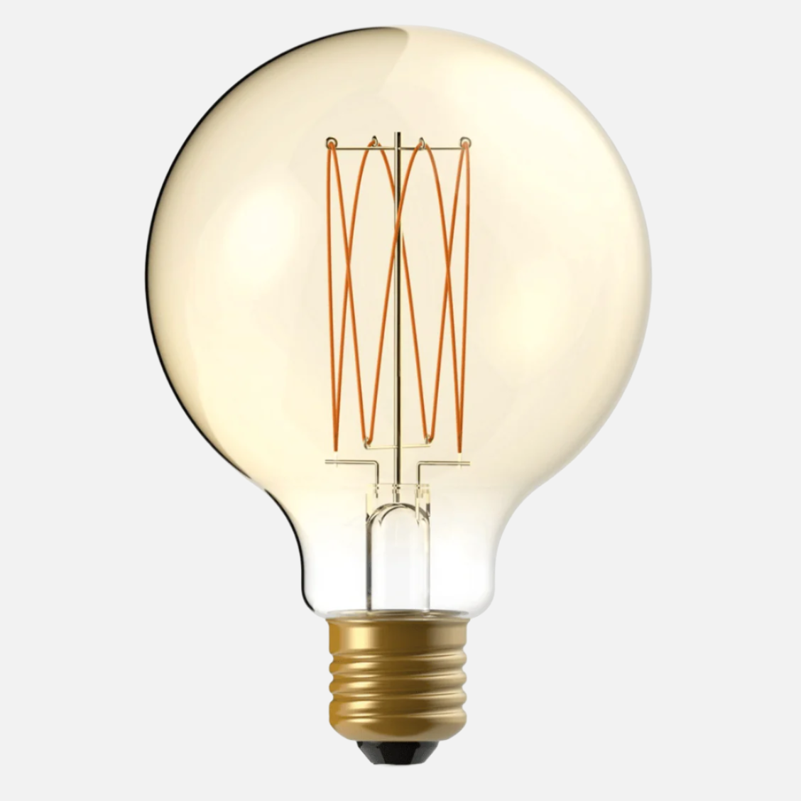 LED Gold Carbon Line Filament Globe G95 7W E27 Dimmable - BB - C55 - Uneeka