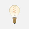 LED Gold Mini Globe G45 5W E14 Dimmable Bulb - BB - C02 - Uneeka