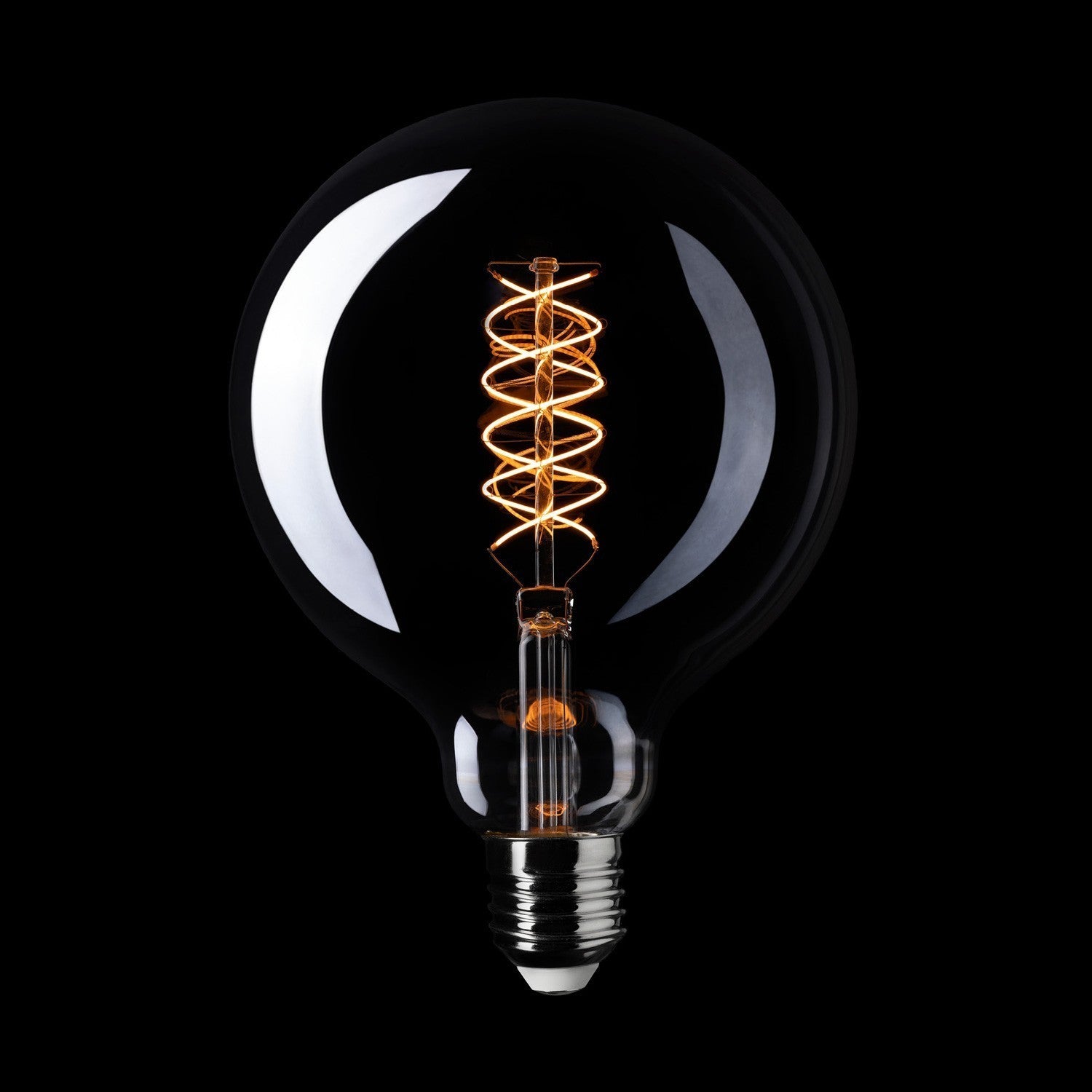 LED Light Smoky G125 Globe Spiral Filament 4.8W Light Bulb - BB-D04 - Uneeka