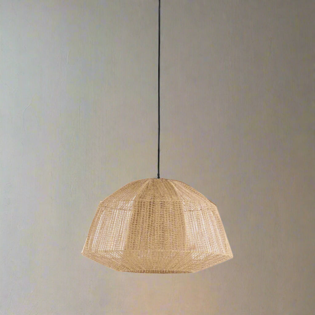 Light Natural Jute Empire Hanging Pendant Lamp - 2980984 MACUL - Uneeka