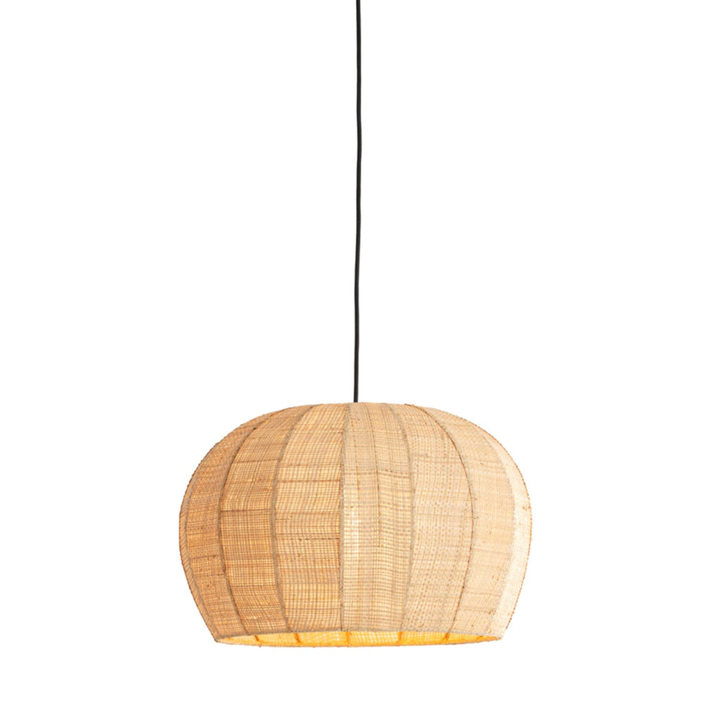 Light Natural Raffia Domed Pendant Lampshade - 2985733 - Uneeka