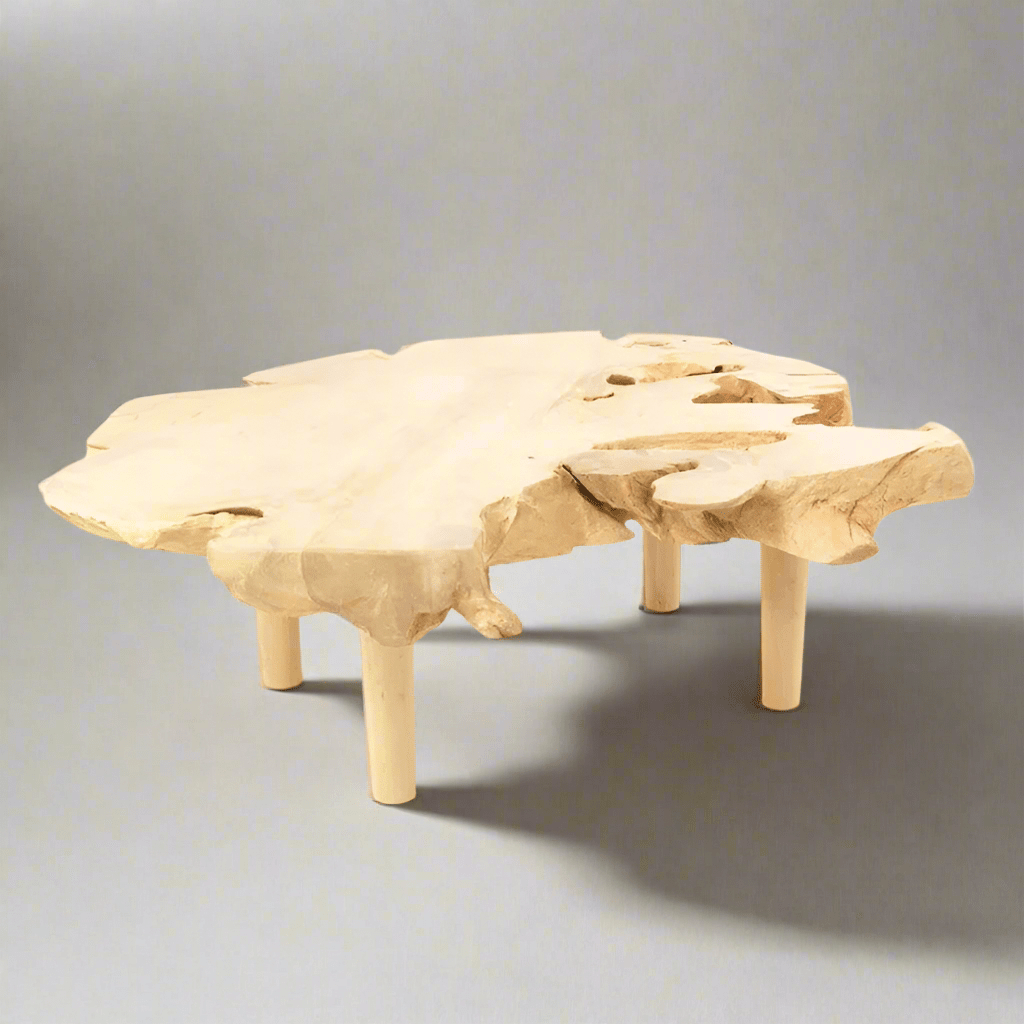 Light Teak Root Rustic Coffee Table - IS84 - Uneeka