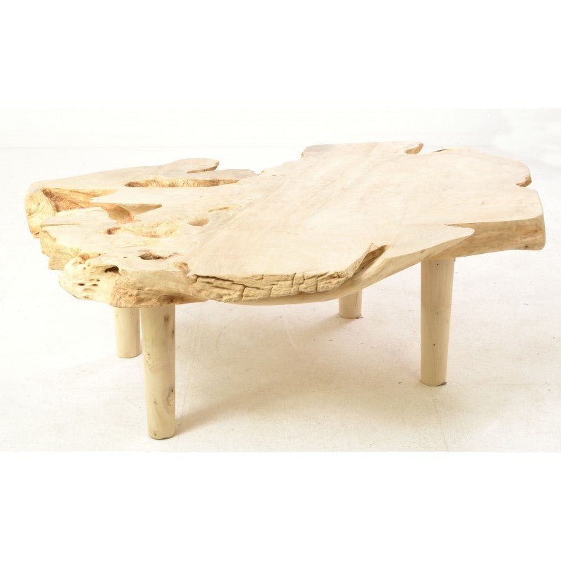 Light Teak Root Rustic Coffee Table - IS84 - Uneeka