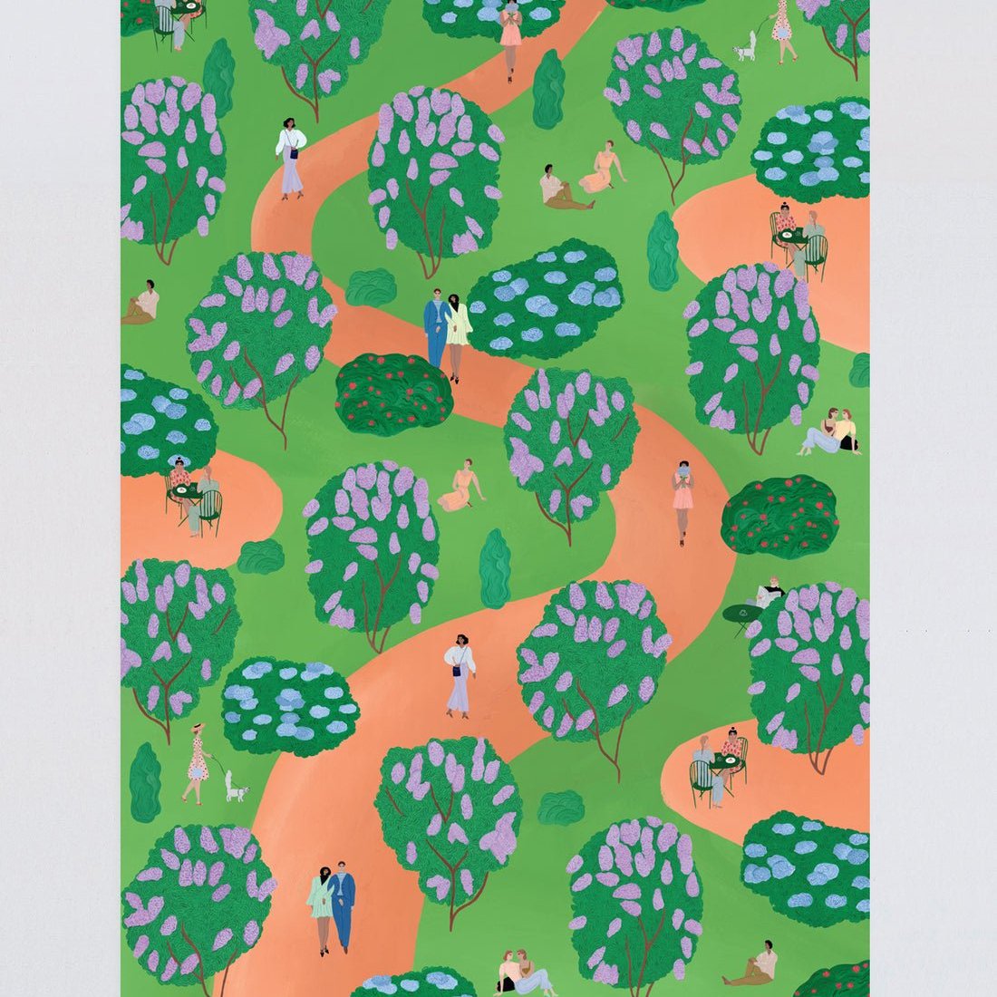 Lilac Park Gift Wrap - WP106 - Uneeka