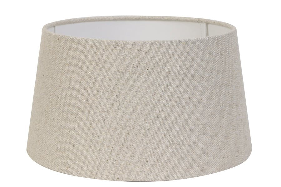 Livigno Linen Natural Round Lampshade - 2020868 livigno - Uneeka