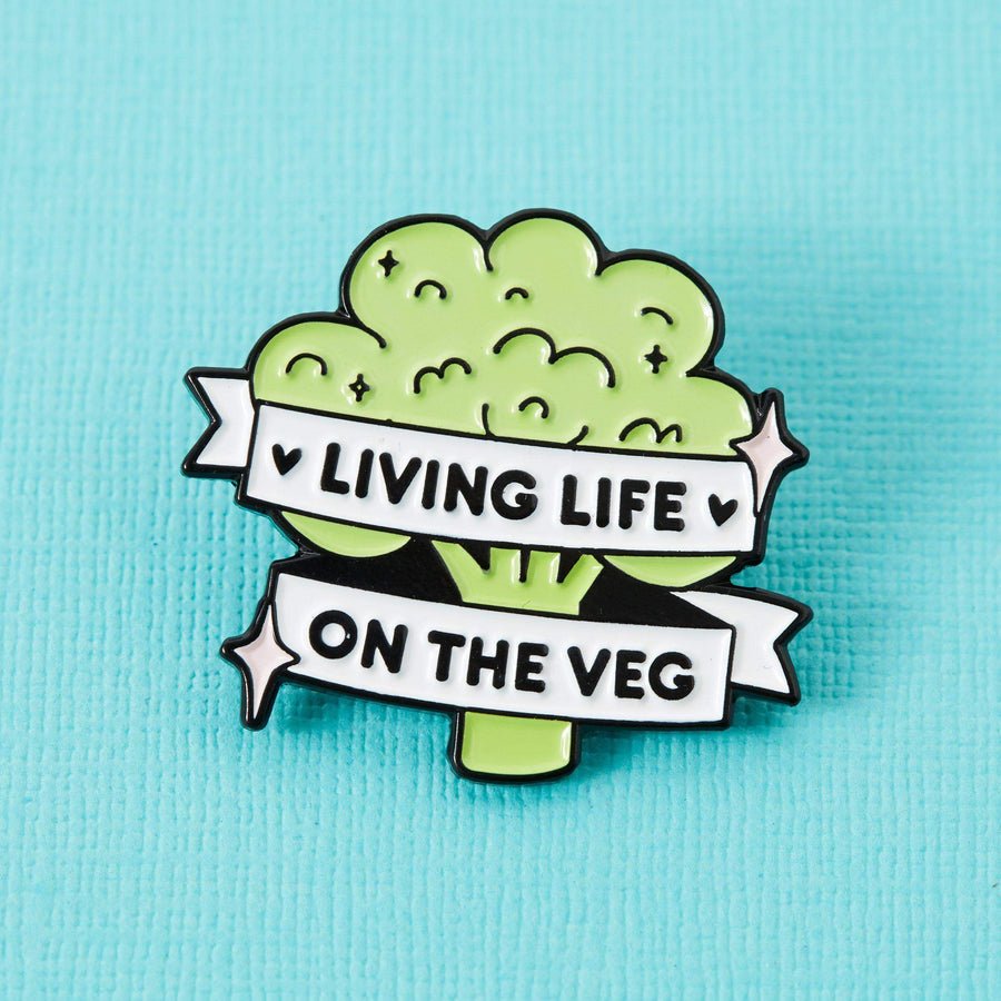 Living Life On The Veg Enamel Pin - EP830 - Uneeka