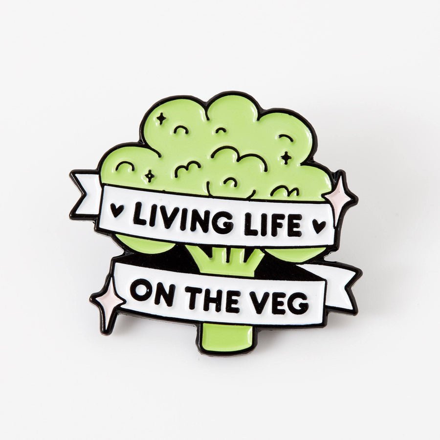 Living Life On The Veg Enamel Pin - EP830 - Uneeka