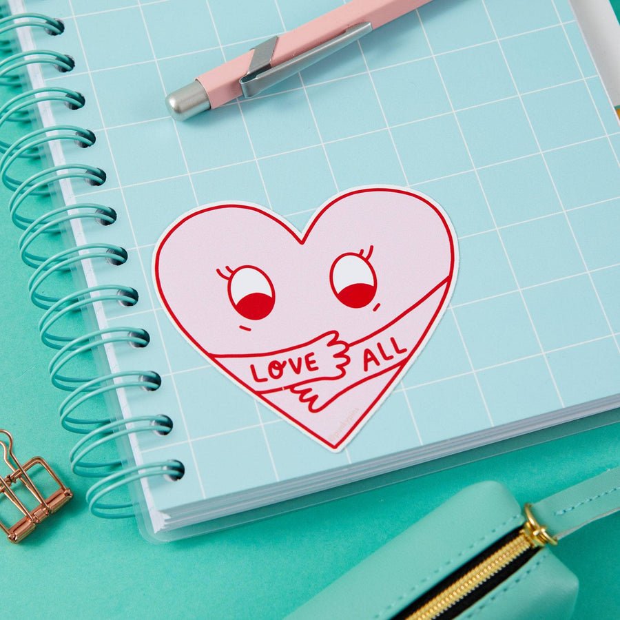 Love All Vinyl Sticker - ST - LAP - 296 - Uneeka