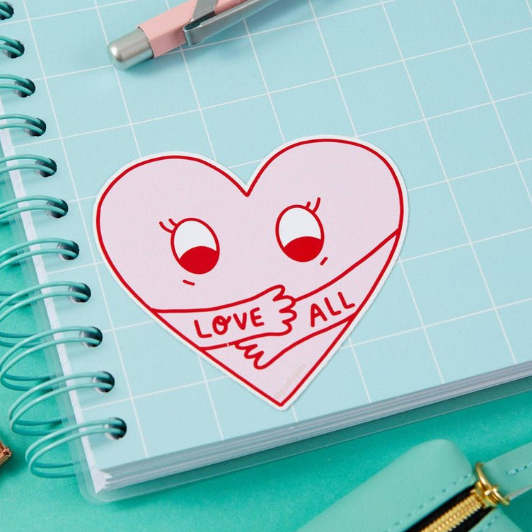 Love All Vinyl Sticker - ST - LAP - 296 - Uneeka