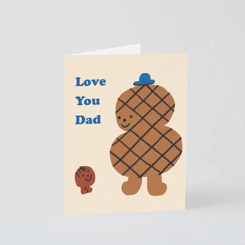 Love You Dad Peanut Greetings Card - KC016 - Uneeka