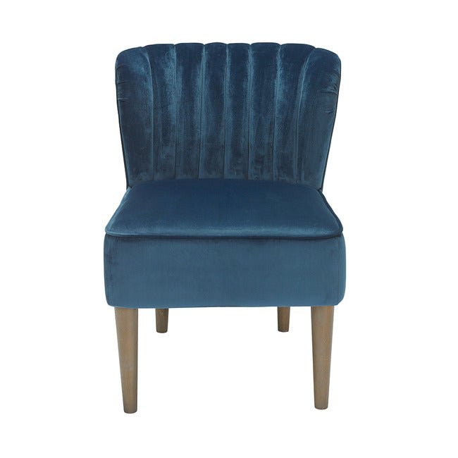 LPD Bella Velvet Occasional Chair - BELCHABLUE - Uneeka