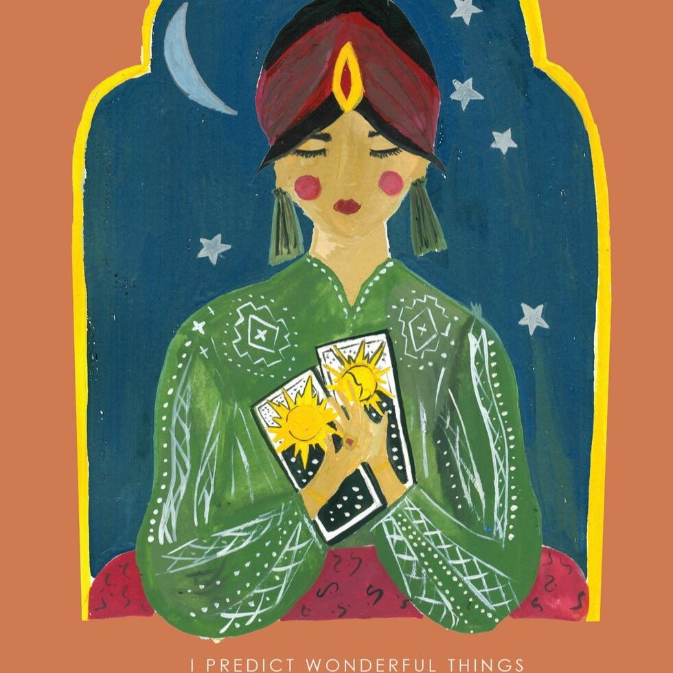 Magical Fortune Teller Greetings Card - HCWB118 - Uneeka