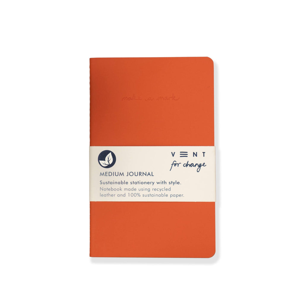 'Make a Mark' A5 Medium Leather Notebook - 104 - Uneeka