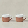 Mali Ribbed Coffee Mug - White - MM2203B2 - Uneeka